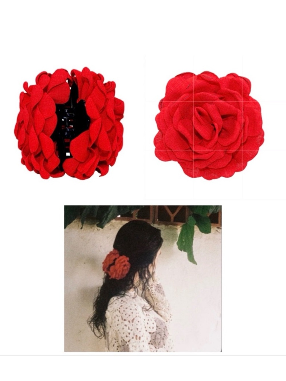 Beautiful Boho Camilla Hair Clip in Sangria New in Box